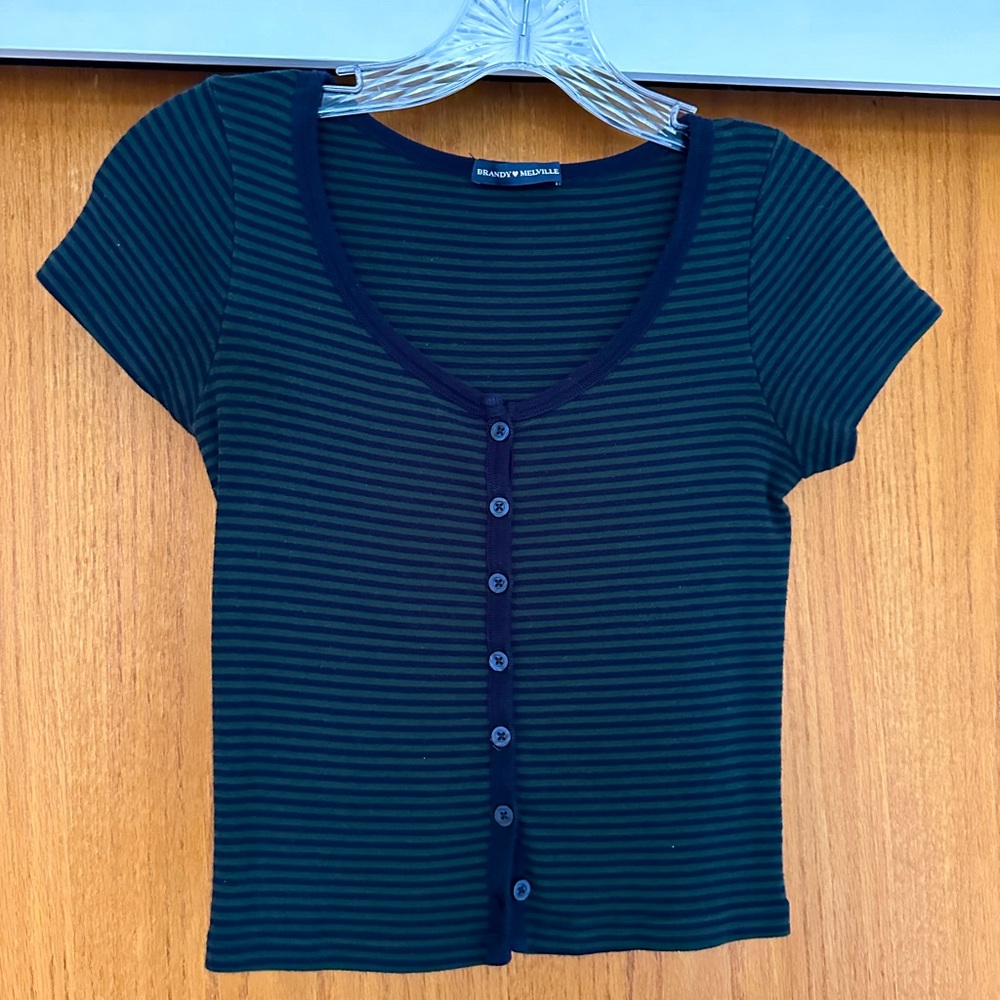 Brandy Melville Short Sleeve Button Down